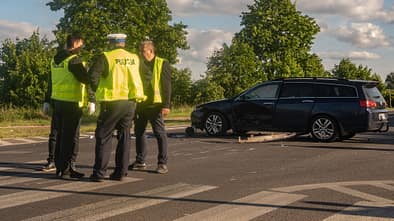 Polizei Unfall Polen