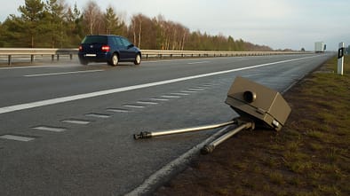 Blitze Radarfalle Vandalismus