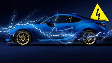 Subaru BRZ Elektro Collage Subaru BRZ Elektro Collage