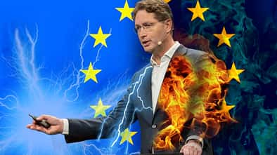 Ola Källenius Brandbrief EU Feuer Elektro Verbrenner Collage