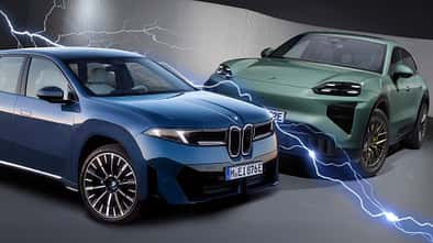 BMW iX3 Porsche Cayenne Elektro Vergleich Collage