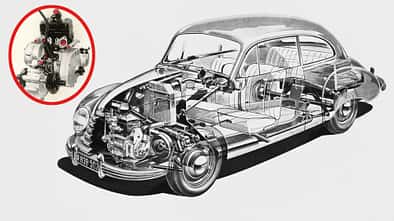 DKW F89 Röntgenbild eingeklinkt 2-Zylinder-2-Takt-Motor