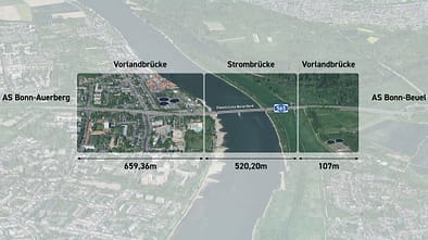 A565 Friedrich-Ebert-Brücke Bonn