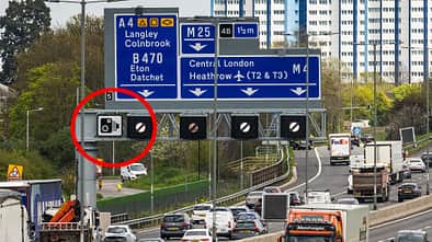 Smart Motorway Großbritannien