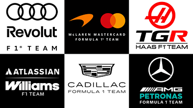 Formel 1 - Logo-Collage 2026