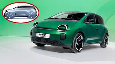 Renault Twingo E-Tech Electric eingeklingt Dacia Elektroauto Skizze