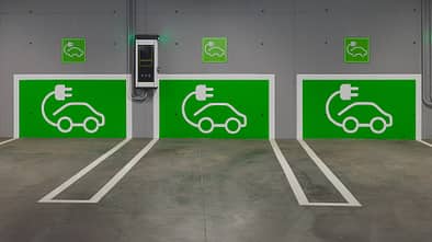 Elektroauto Parkplätze Parkhaus Tiefgarage