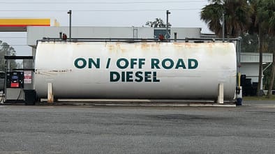 Tankstelle mit Offroad-Diesel