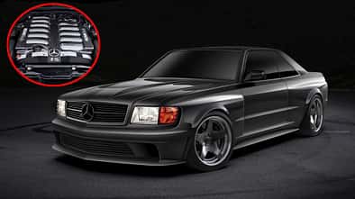Renntech Mercedes SEC V12 Widebody Sledgehammer Restomod-Umbau