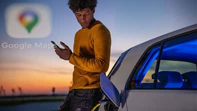 Google Maps E-Auto