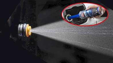 Einspritzdüse Verbrennungsmotor eingeklinkt Liqui Moly Additiv