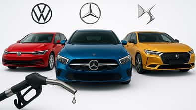 Collage Diesel-Champions in Deutschland VW Mercedes DS