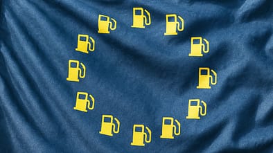 EU-Flagge Kraftstoff