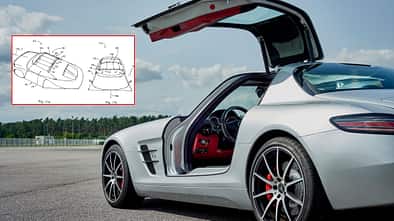 Mercedes meldet Patent für einen Mechanismus, der beim Einsteigen das Dach öffnet, an.