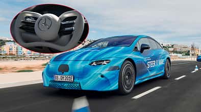 Mercedes EQS Werkserlkönig Steer-by-wire