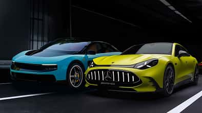Ferrari Luce und Mercedes-AMG GT 55 4-Türer Coupé