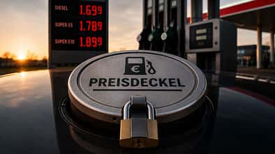 Spritpreisdeckel Tankstelle