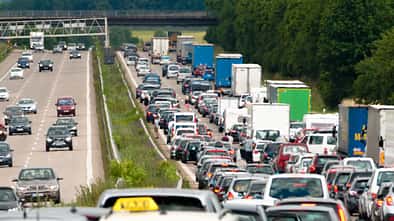 Stau Autobahn