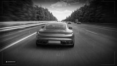 Porsche 911 Raser Niederlande Autobahn