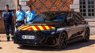Audi RS3 Polizei Frankreich