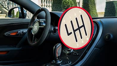 Bugatti Schaltgetriebe Collage