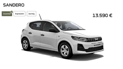Basismodell Dacia Sandero Facelift Modelljahr 2026