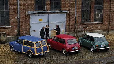 Morris Mini Minor 850, Austin Mini Traveller 1000 Mk II und Mini Cooper 1.3i 