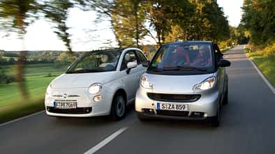 Fiat 500 C 1.2 8V Lounge, Smart Fortwo Cabrio mhd Passion