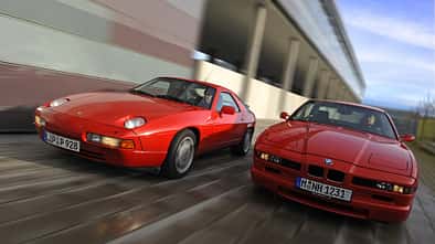 BMW 850 CSi, Baureihe E31, Baujahr 1992, Porsche 928 GT, Baujahr 1989