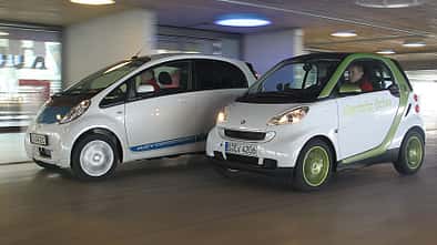 Mitsubishi i-Miev und Smart Fortwo ED
