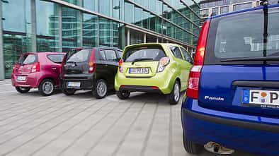 Chevrolet Spark, Daihatsu Cuore, Fiat Panda, Suzuki Alto