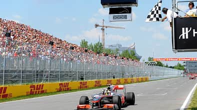 GP Kanada 2010 Hamilton Zieldurchfahrt