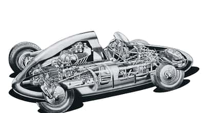 Cisitalia Grand Prix-Monoposto Skizze