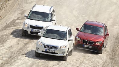 BMW X1 20d x-Drive, Skoda Yeti 2.0 TDI, Toyota RAV 4 2.2 D-Cat