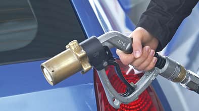 Autogas, Erdgas, Tanken