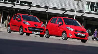 Hyundai i10 und Peugeot 107