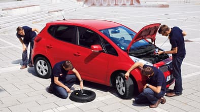 Auto-Check vor der Fahrt