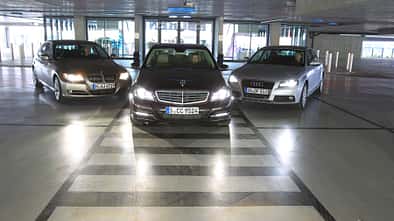 Mercedes C 220 CDI, Audi A4 2.0 TDI, BMW 320d 