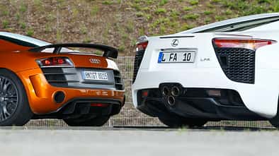 Audi R8 GT, Lexus LFA, Heck