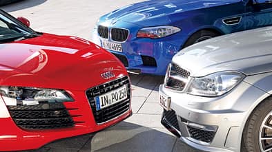 Audi R8 Spyder 4.2 FSI Quattro, Mercedes C63 AMG T-Modell, BMW M5