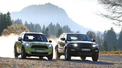 Mini Countryman, Range Rover Evoque