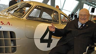 Eugen Böhringer feiert seinen 90. Geburtstaqg im Mercedes-Benz Museum