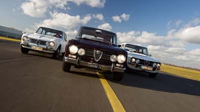Alfa Romeo Giulia, Frontansicht, verschiedene Modelle