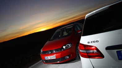 Mercedes B 200, VW Golf Plus 1.4TSI