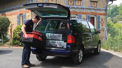 VW Sharan, Kofferraum, Ladefläche