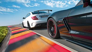 Chevrolet Corvette Z06, Mercedes C 63 AMG Black Series, Seitenlinie