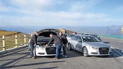 Audi A6, Testflotte, Motorkontrolle, China