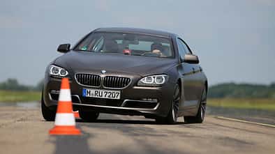 BMW 640d Gran Coupé, Frontansicht, Slalom