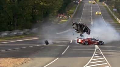 Le Mans Crash Davidson Toyota 2012