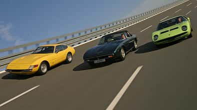 Ferrari 365 GTB/4 Daytona, Lamborghini Miura S, Maserati Ghibli SS